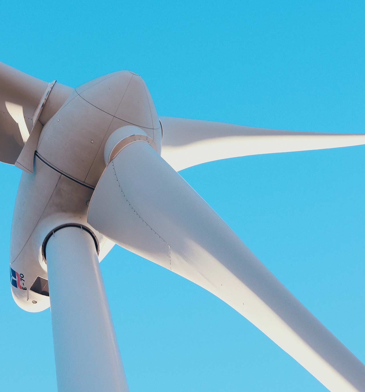 Wind Turbine Blades Closeup Wind Turbine Blades Closeup